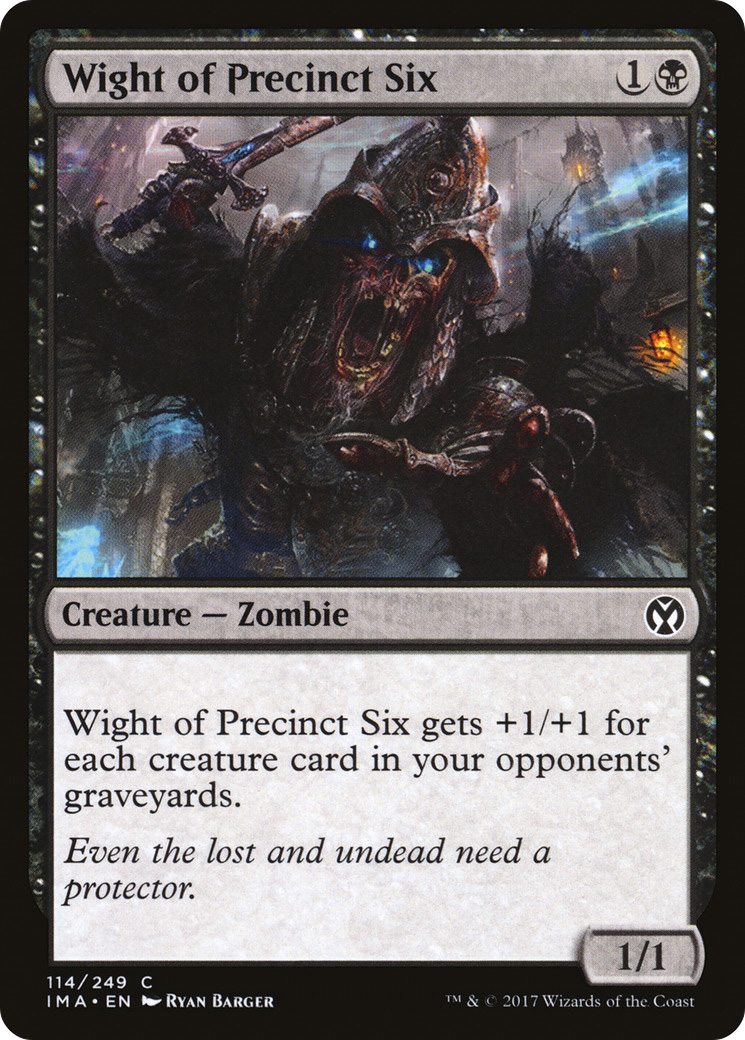 Image of Wight of Precinct Six (IMA-114) - Iconic Masters Foil