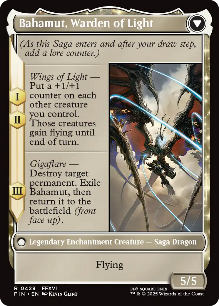 Image of Dion, Bahamut's Dominant (Extended Art) (FIN-428) - FINAL FANTASY: (enchantment, Extended Art)