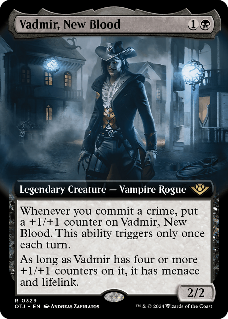Image of Vadmir, New Blood (Extended Art) (OTJ-329) - Outlaws of Thunder Junction: (Extended Art) Foil