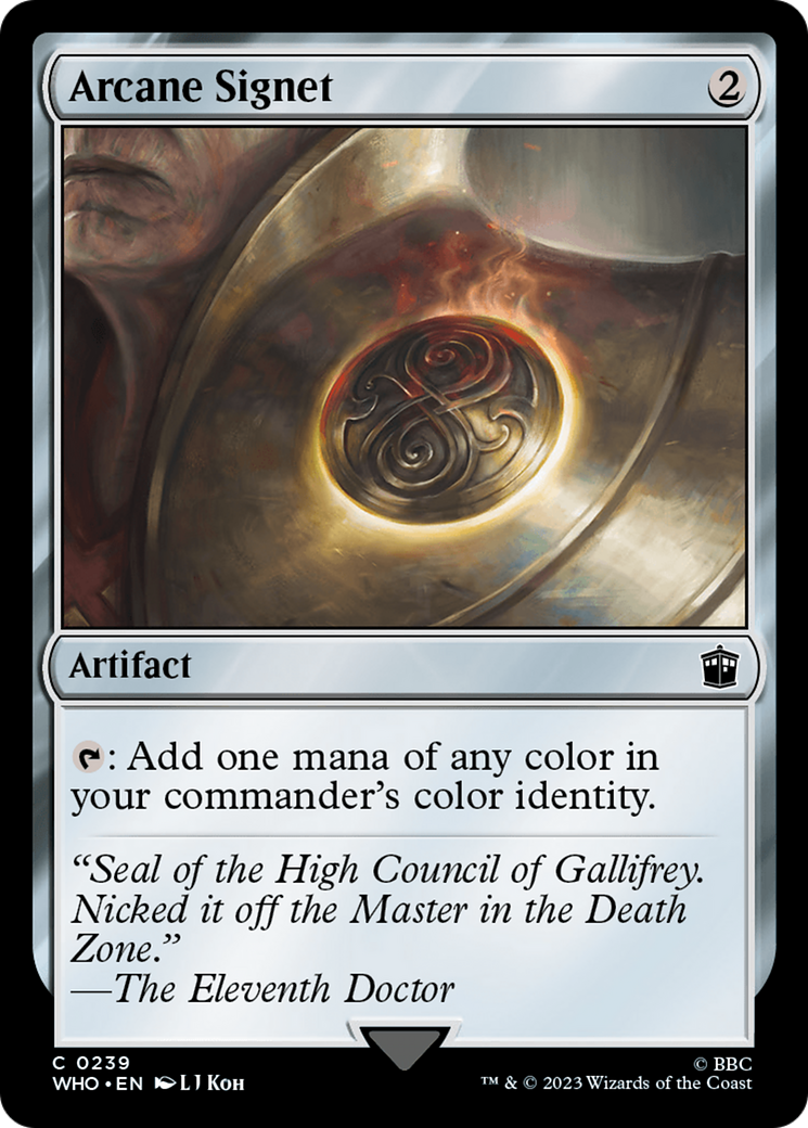 Image of Arcane Signet (WHO-239) - Doctor Who Foil