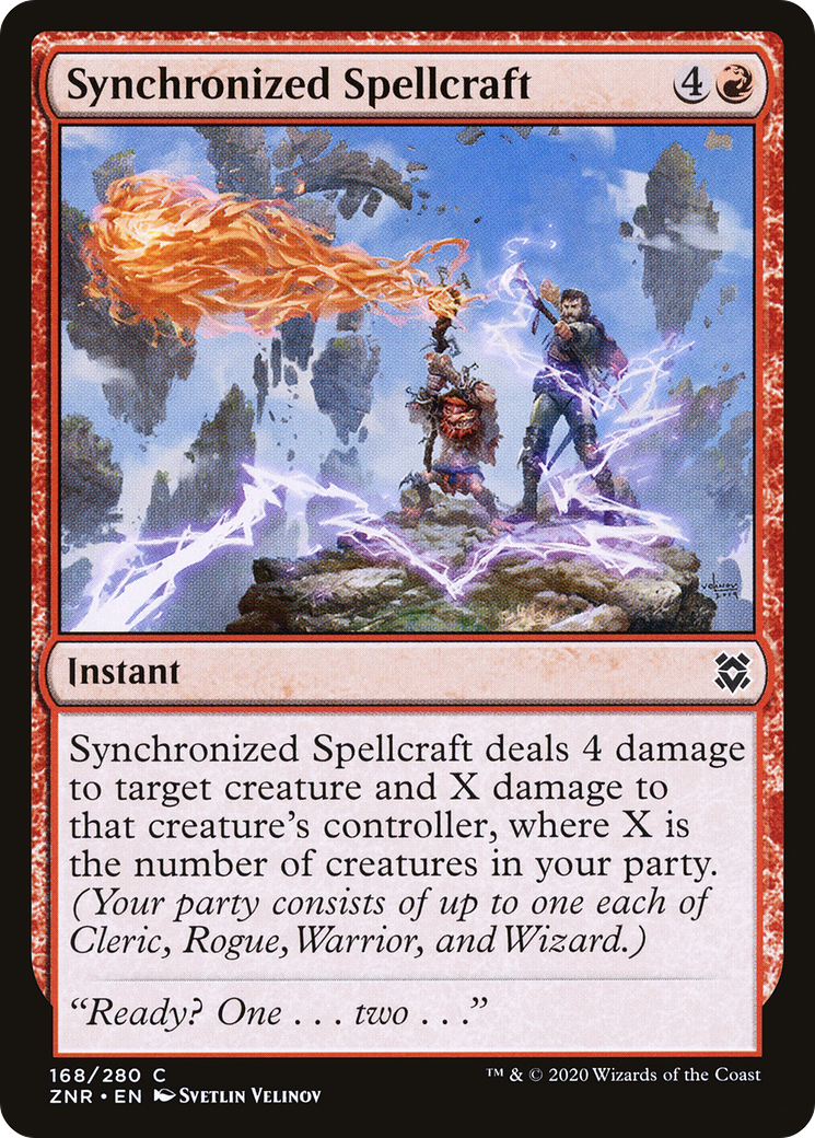 Image of Synchronized Spellcraft (ZNR-168) - Zendikar Rising