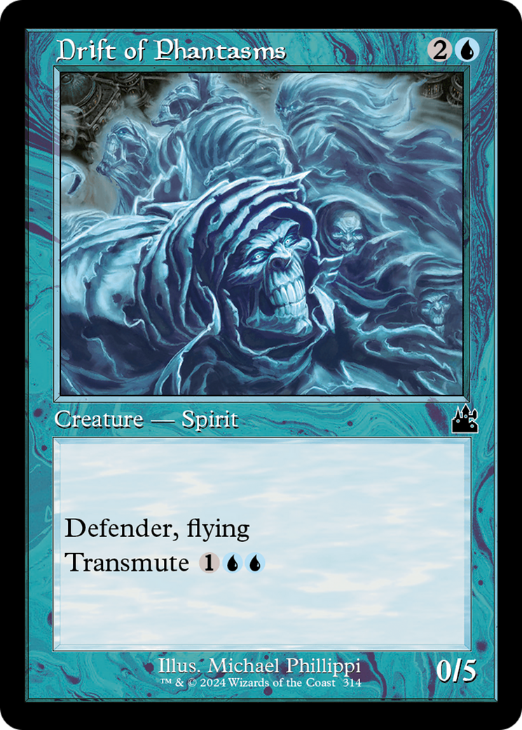 Image of Drift of Phantasms (Retro Frame) (RVR-314) - Ravnica Remastered Foil