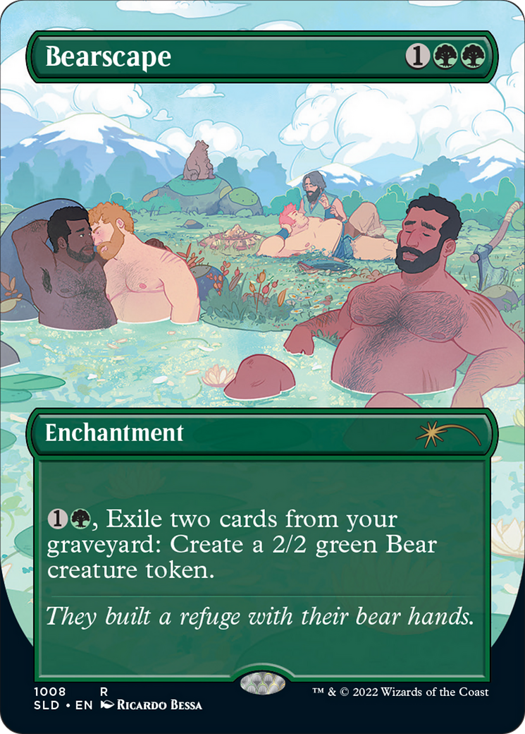 Image of Bearscape (SLD-1008) - Secret Lair Drop (Borderless) Foil