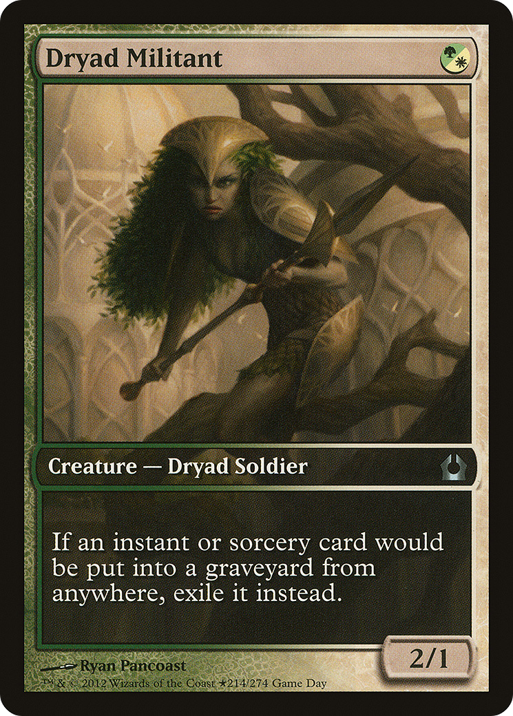 Image of Dryad Militant (GAME-214) - Return to Ravnica Promos