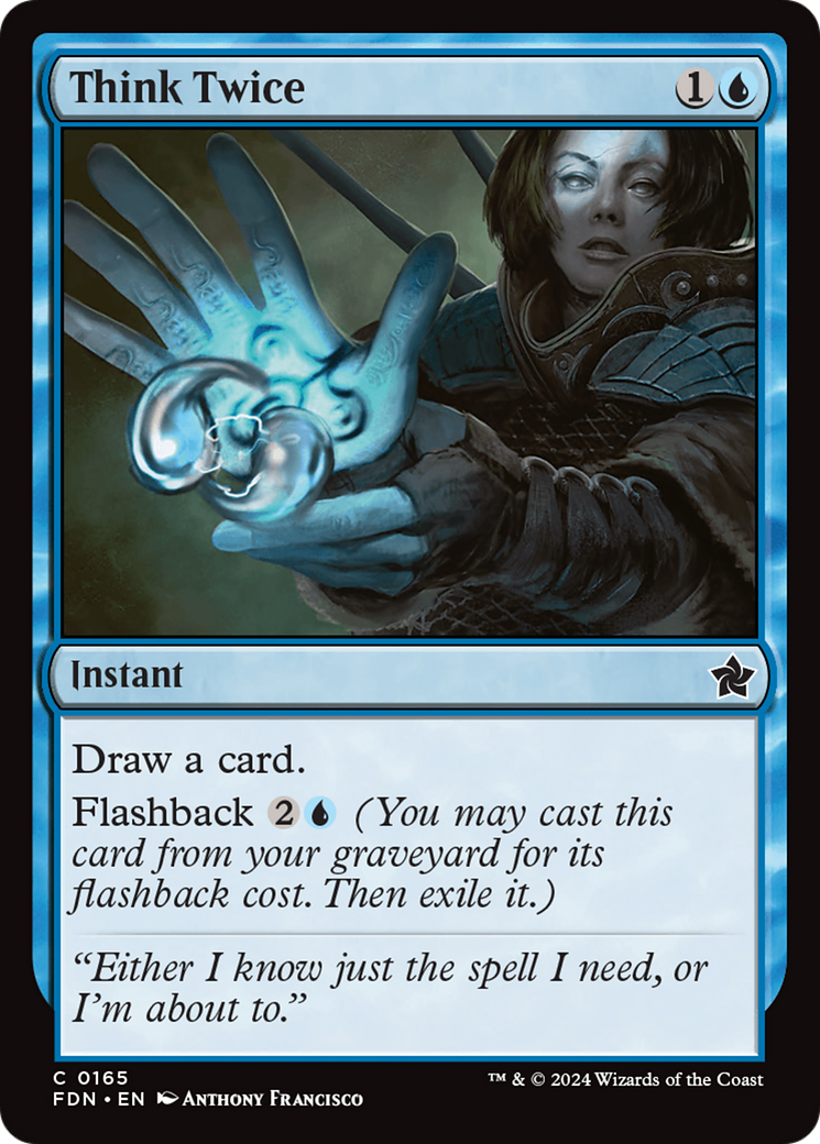 Image of Think Twice (FDN-165) - Foundations Foil