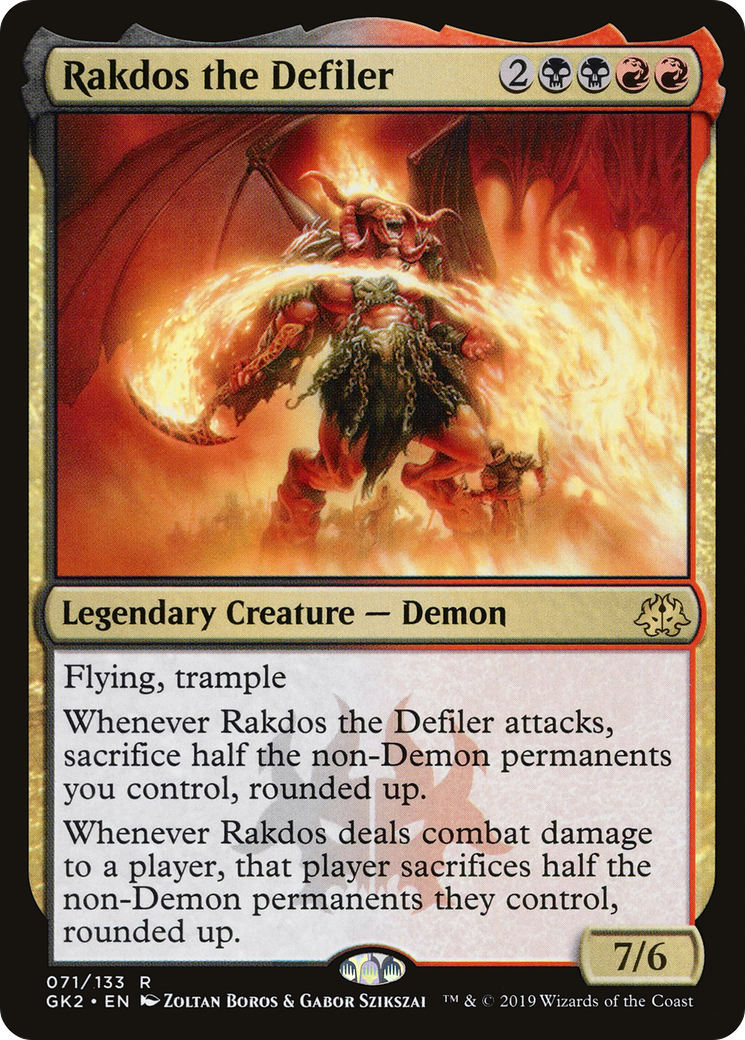 Image of Rakdos the Defiler (GK2-071) - RNA Guild Kit