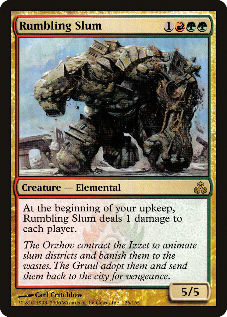 Image of Rumbling Slum (GPT-126) - Guildpact Foil