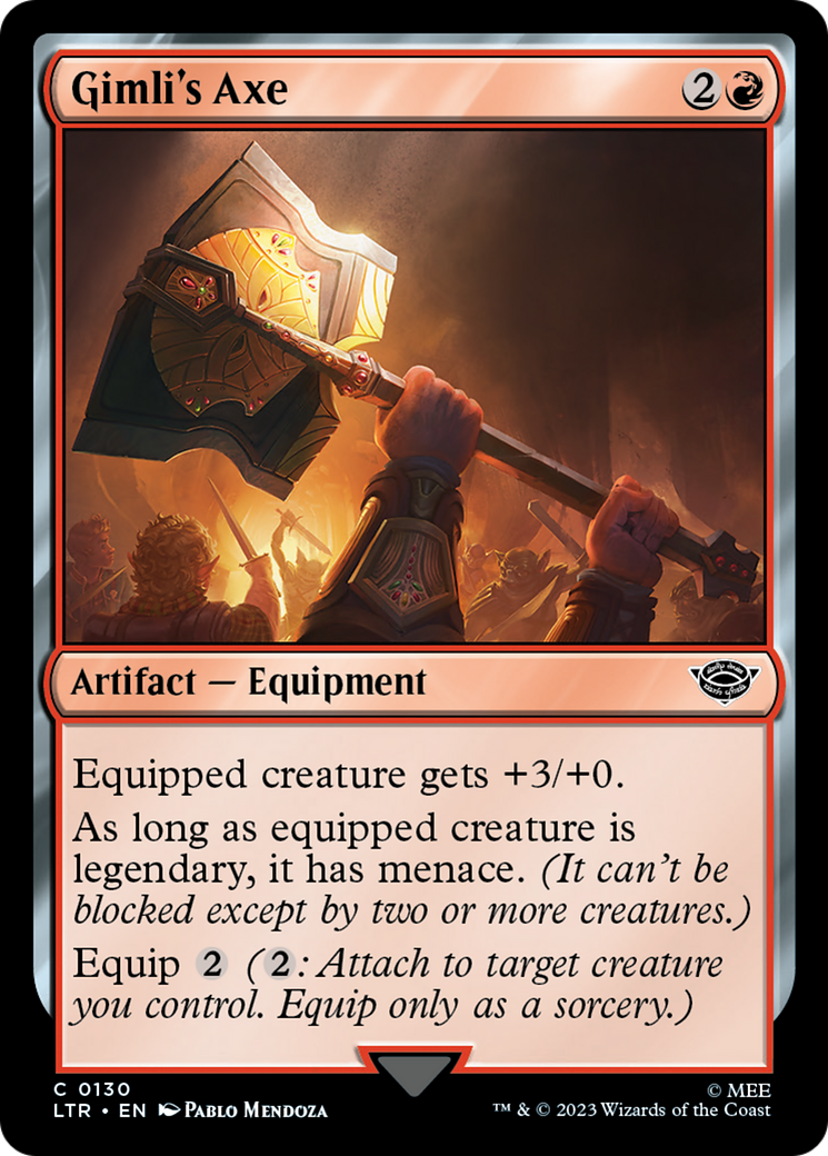 Image of Gimli's Axe (LTR-130) - The Lord of the Rings: Tales of Middle-earth Foil