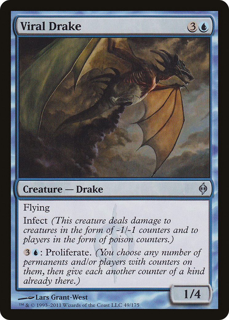 Image of Viral Drake (NPH-049) - New Phyrexia Foil