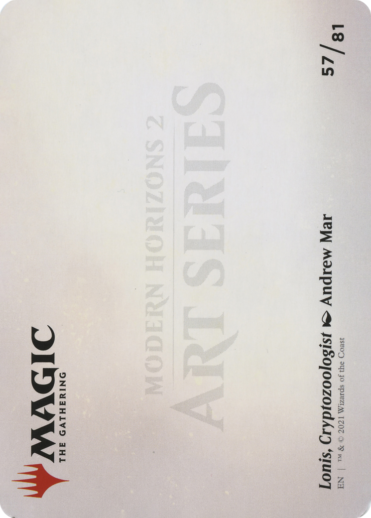 Image of Lonis, Cryptozoologist // Lonis, Cryptozoologist (AMH2-057) - Modern Horizons 2 Art Series (Borderless)