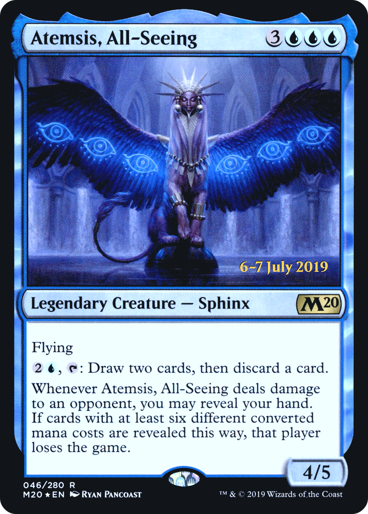 Image of Atemsis, All-Seeing (PRE-046) - Core Set 2020 Promos Foil