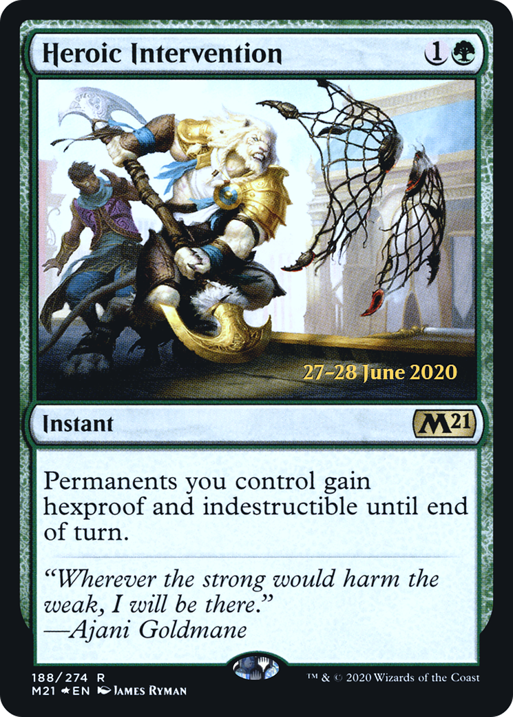 Image of Heroic Intervention (M21) (PRE-188) - Core Set 2021 Promos Foil