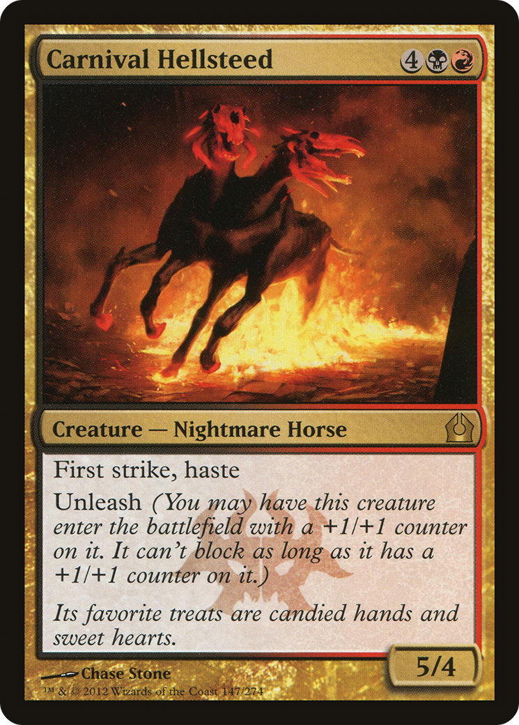 Image of Carnival Hellsteed (RTR-147) - Return to Ravnica Foil