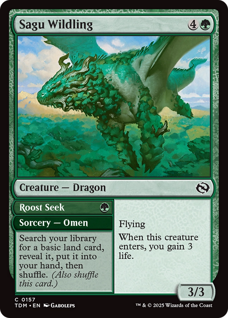 Image of Sagu Wildling (TDM-157) - Tarkir: Dragonstorm Foil