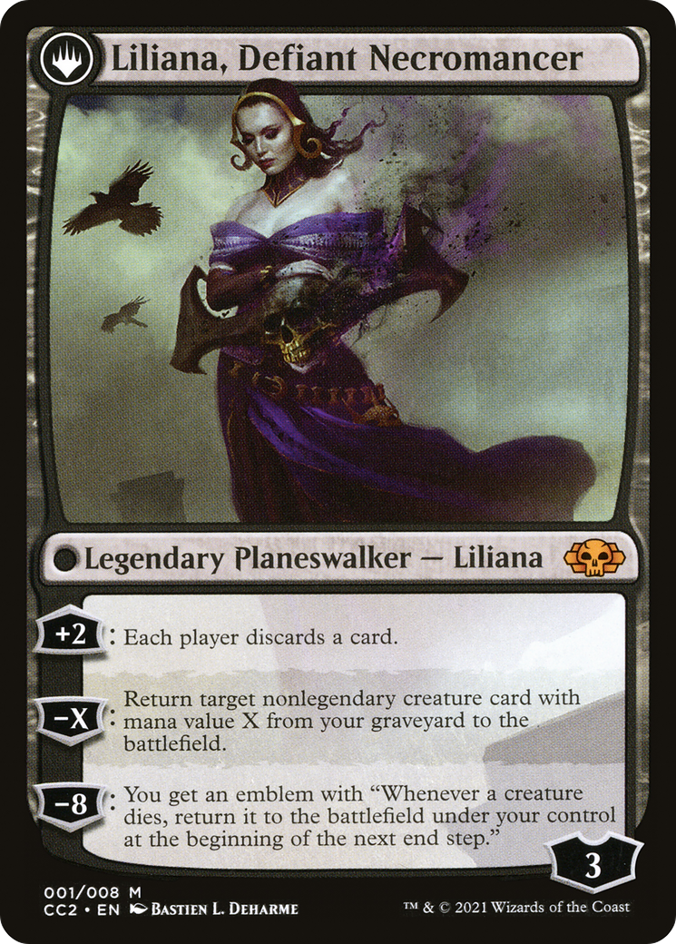 Image of Liliana, Heretical Healer (CC2-001) - Commander Collection: Black: (originpwdfc) Foil