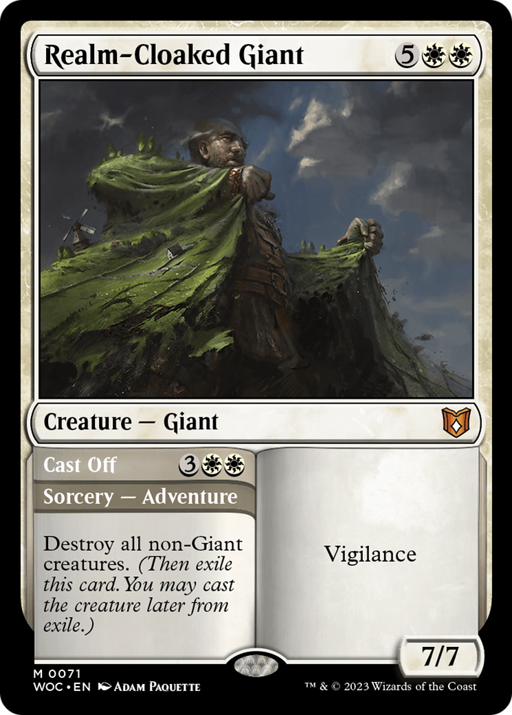 Image of Realm-Cloaked Giant (WOC-071) - Wilds of Eldraine Commander
