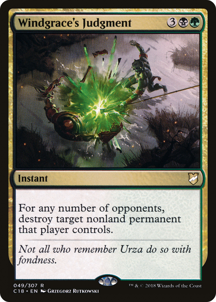 Image of Windgrace's Judgment (C18-049) - Commander 2018