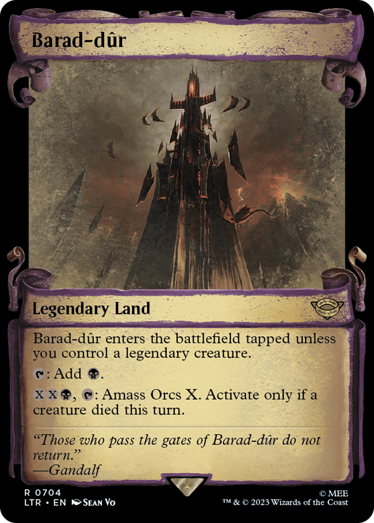 Image of Barad-dur (Showcase Scrolls) (LTR-704) - The Lord of the Rings: Tales of Middle-earth: (Showcase)