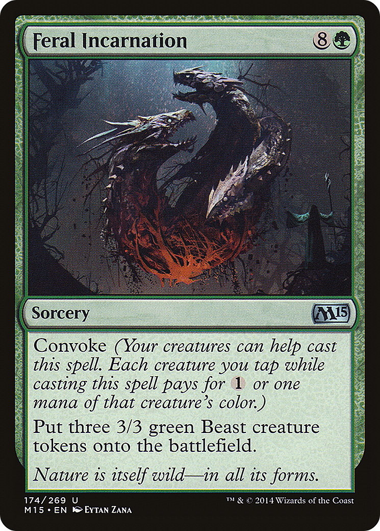 Image of Feral Incarnation (M15-174) - Magic 2015 Foil