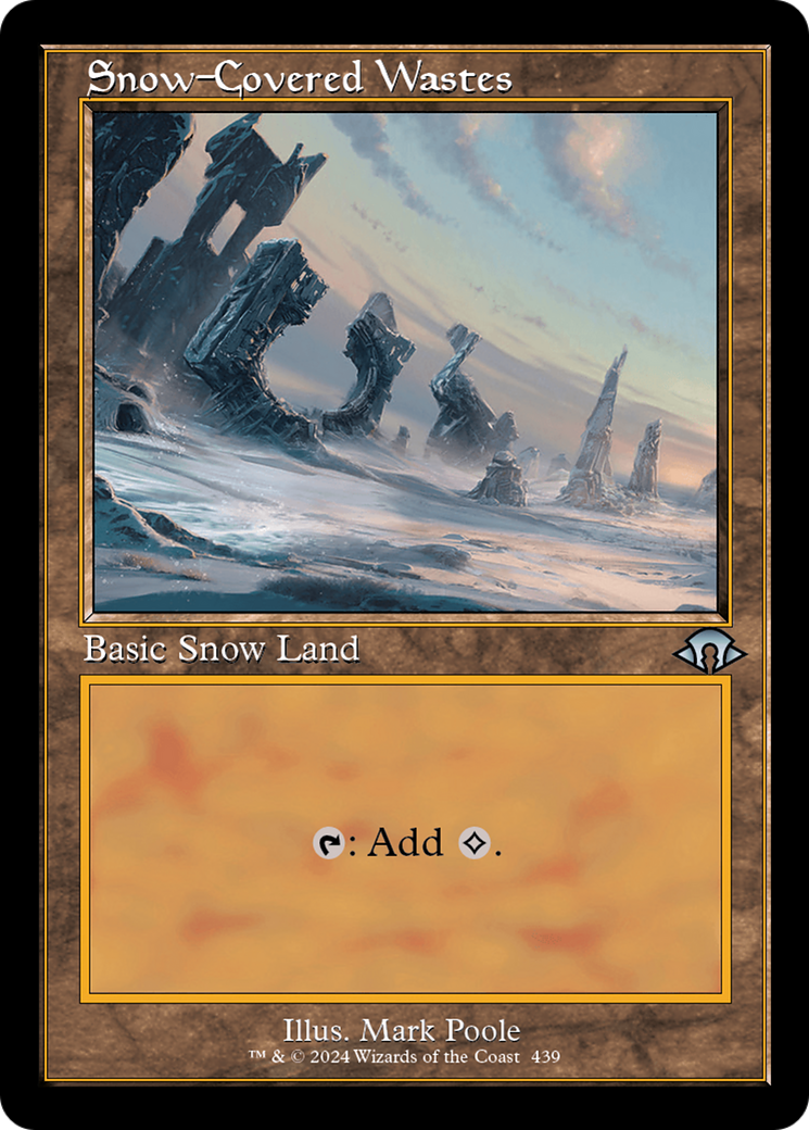 Image of Snow-Covered Wastes (Retro Frame) (MH3-439) - Modern Horizons 3 Foil