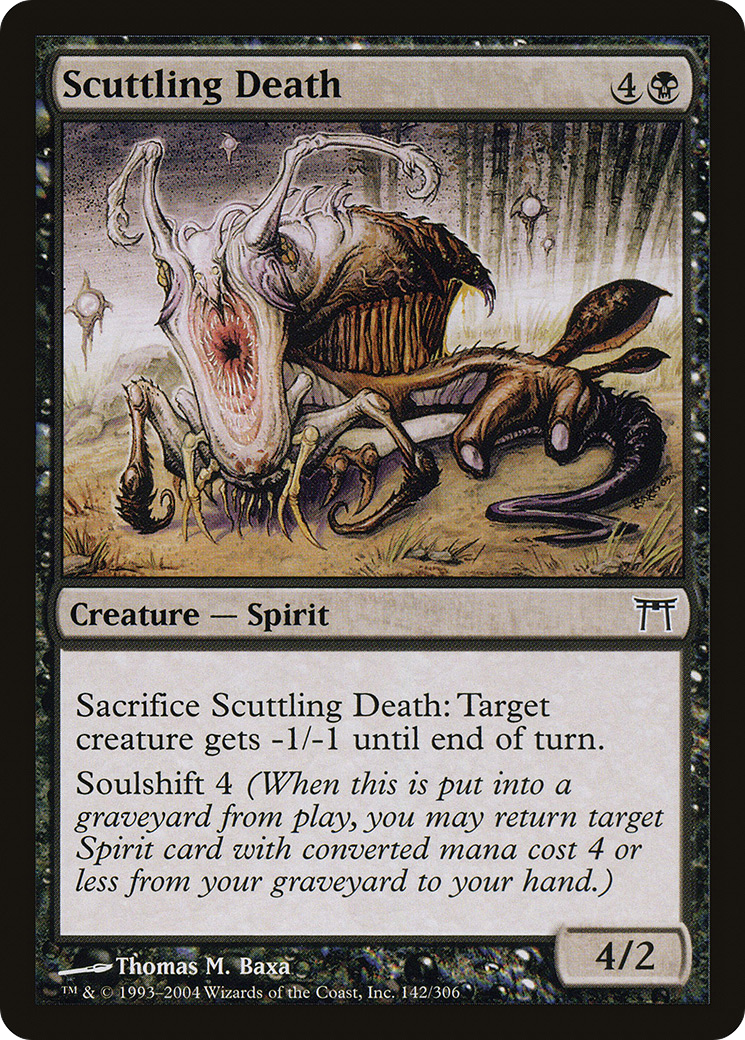 Image of Scuttling Death (CHK-142) - Champions of Kamigawa
