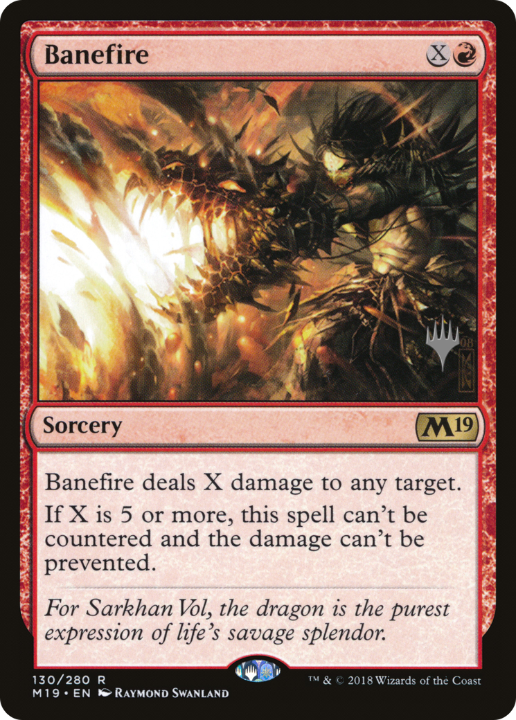 Image of Banefire (PPM20-130) - Core Set 2019 Promos Foil