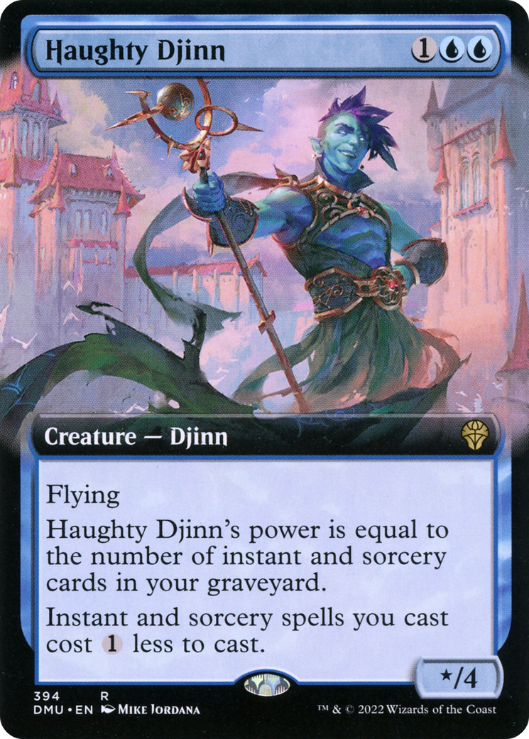 Image of Haughty Djinn (Extended Art) (DMU-394) - Dominaria United: (Extended Art) Foil