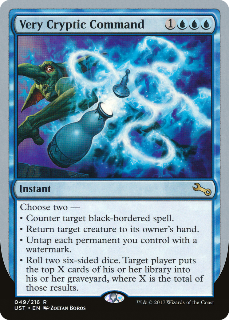 Image of Very Cryptic Command (E) (UST-049) - Unstable