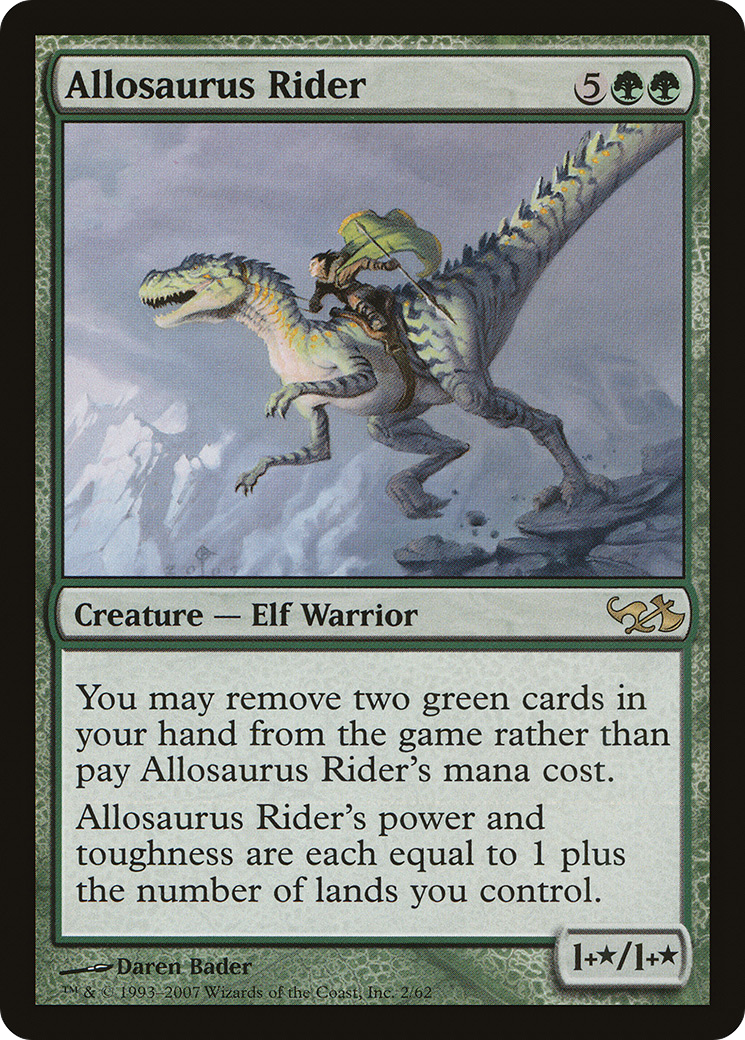 Image of Allosaurus Rider (EVG-002) - Duel Decks: Elves vs. Goblins