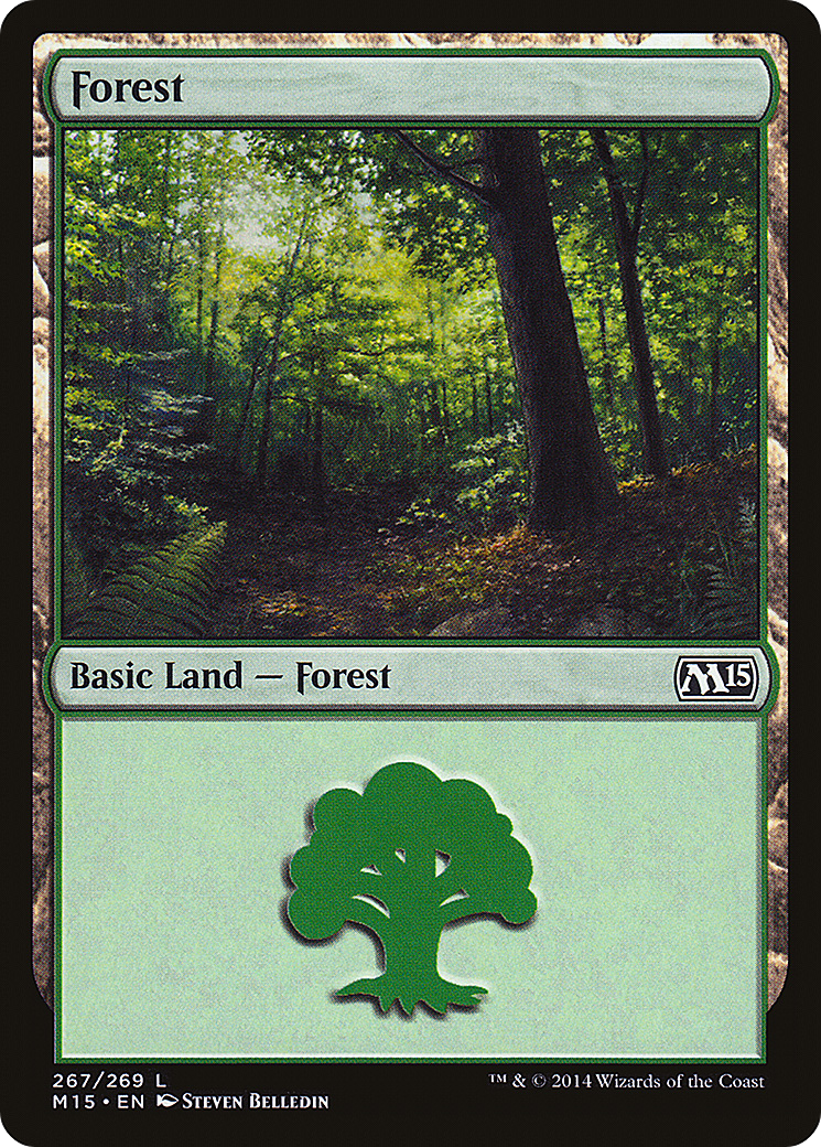 Image of Forest (267) (M15-267) - Magic 2015 Foil