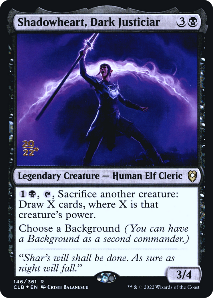 Image of Shadowheart, Dark Justiciar (PRE-146) - Battle for Baldur's Gate Promos Foil