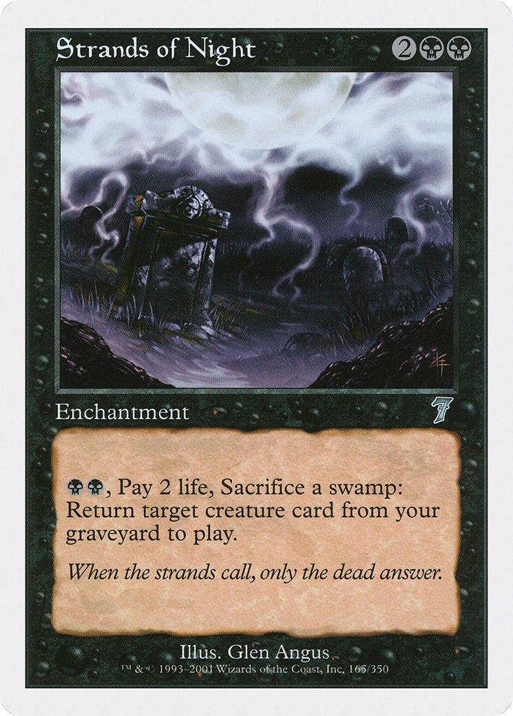 Image of Strands of Night (7ED-165) - 7th Edition Foil