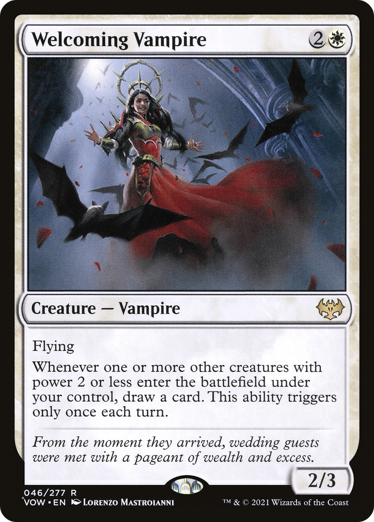 Image of Welcoming Vampire (VOW-046) - Innistrad: Crimson Vow Foil
