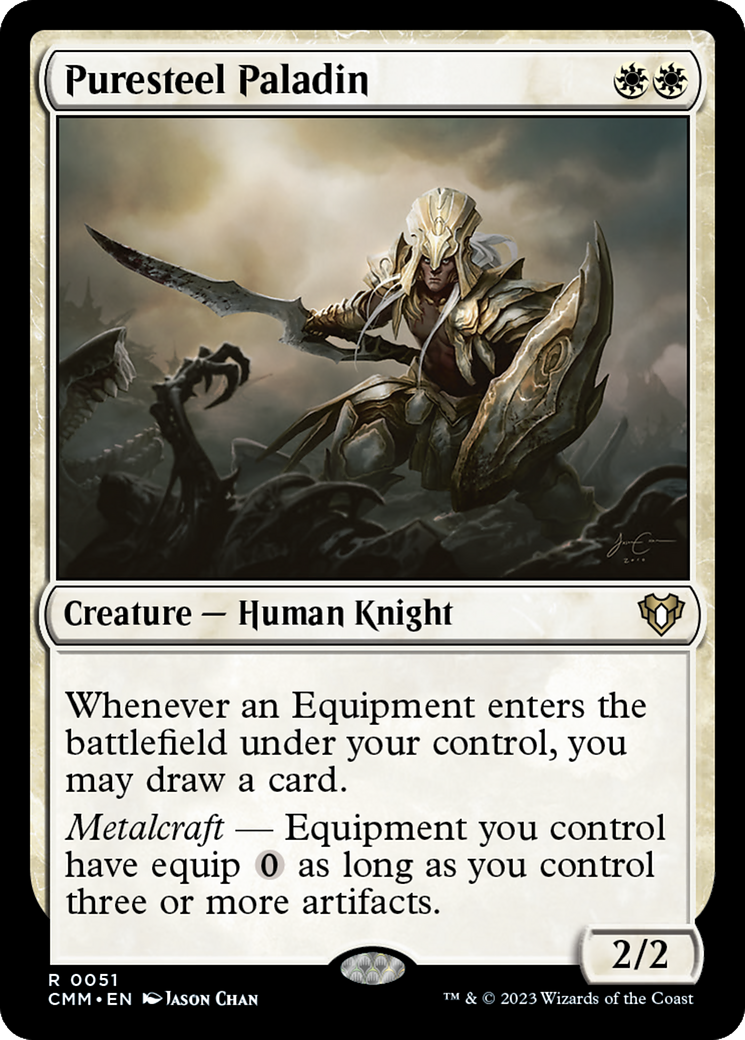 Image of Puresteel Paladin (CMM-051) - Commander Masters Foil