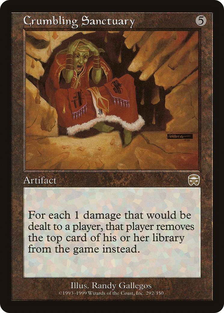 Image of Crumbling Sanctuary (MMQ-292) - Mercadian Masques Foil