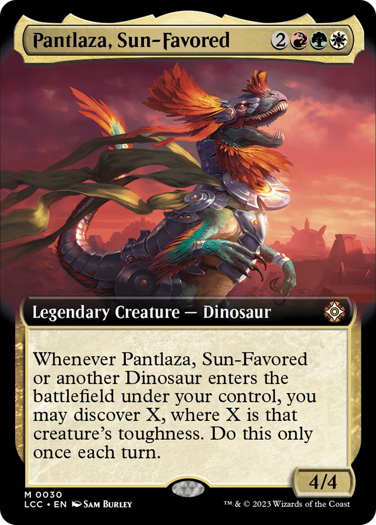 Image of Pantlaza, Sun-Favored (Extended Art) (LCC-030) - The Lost Caverns of Ixalan Commander: (Extended Art)
