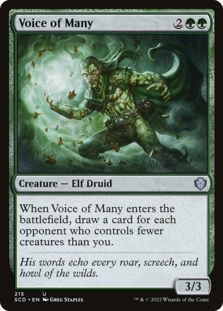 Image of Voice of Many (SCD-215) - Starter Commander Decks
