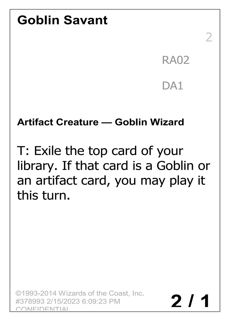 Image of Goblin Savant (UNK-RA02A) - Unknown Event