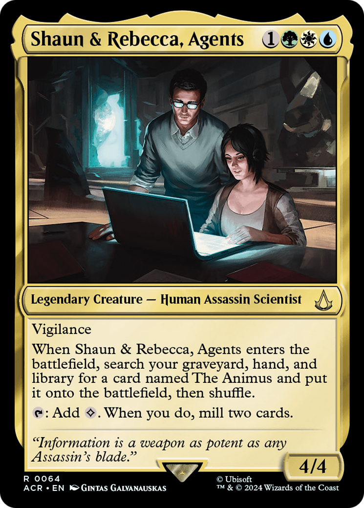 Image of Shaun & Rebecca, Agents (ACR-064) - Assassin's Creed Foil