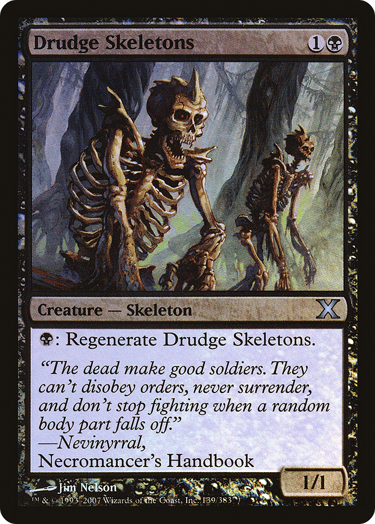 Image of Drudge Skeletons (10E-139★) - Tenth Edition Foil