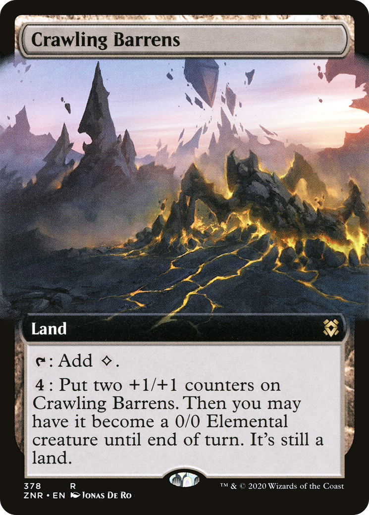 Image of Crawling Barrens (Extended Art) (ZNR-378) - Zendikar Rising: (Extended Art) Foil