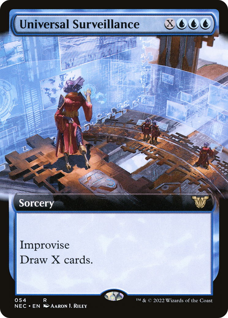 Image of Universal Surveillance (Extended Art) (NEC-054) - Neon Dynasty Commander: (Extended Art)