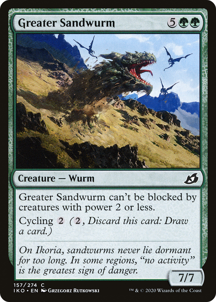 Image of Greater Sandwurm (IKO-157) - Ikoria: Lair of Behemoths Foil
