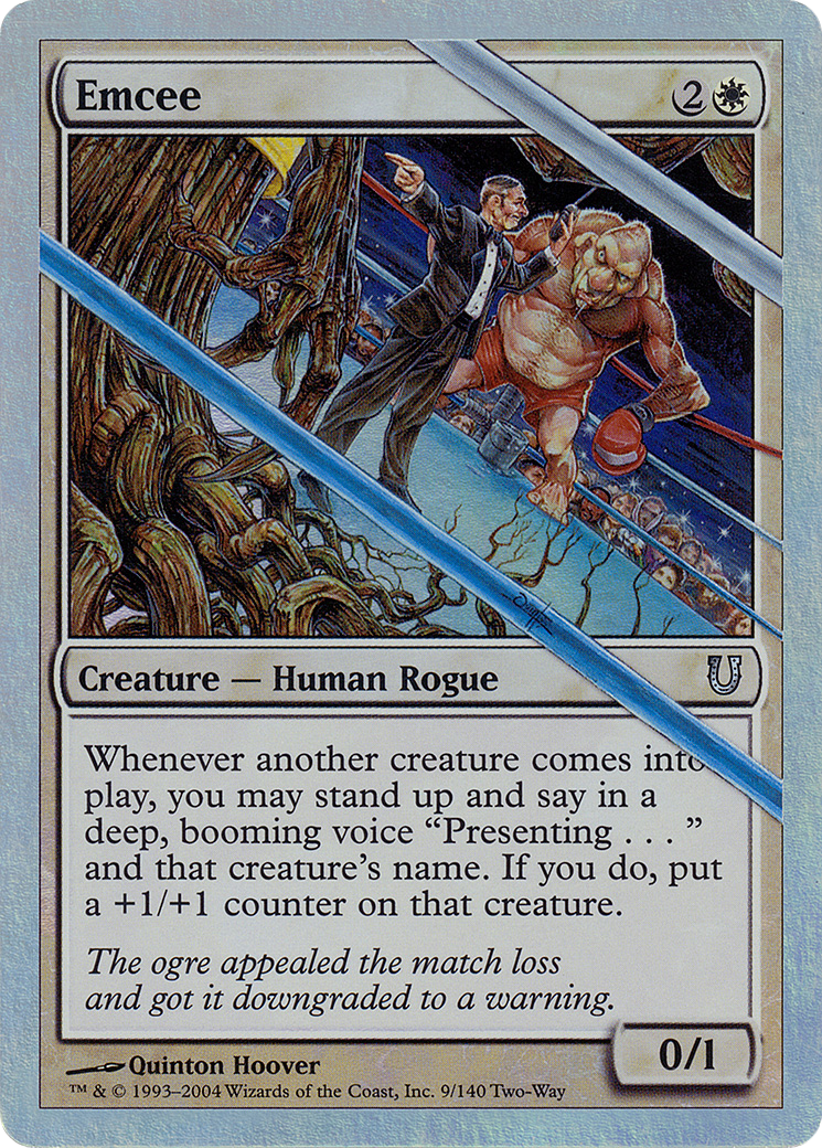 Image of Emcee (Alternate Foil) (UNH-009) - Unhinged Foil