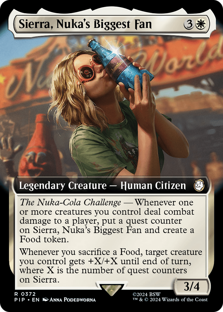 Image of Sierra, Nuka's Biggest Fan (Extended Art) (PIP-372) - Fallout: (Extended Art) Foil