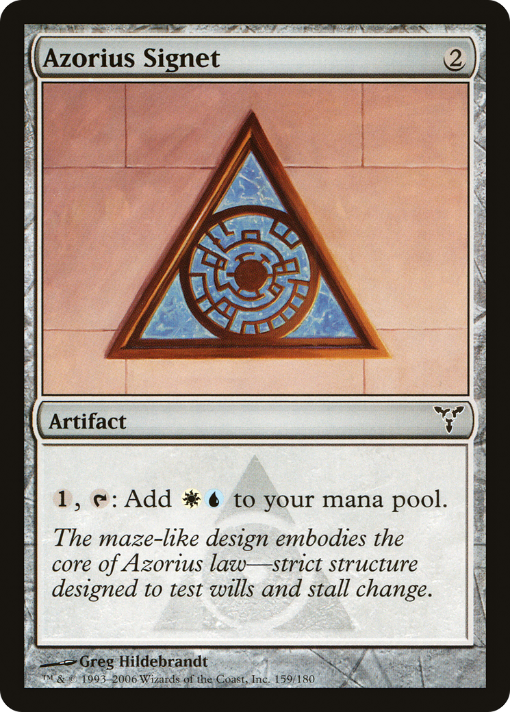 Image of Azorius Signet (DIS-159) - Dissension Foil