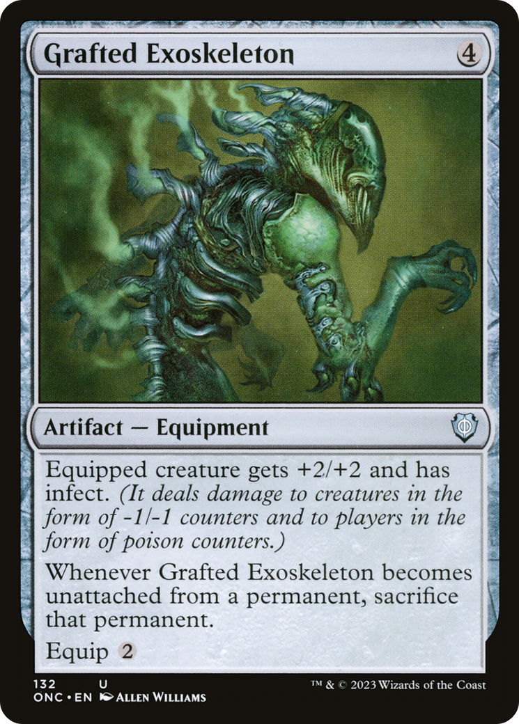 Image of Grafted Exoskeleton (ONC-132) - Phyrexia: All Will Be One Commander