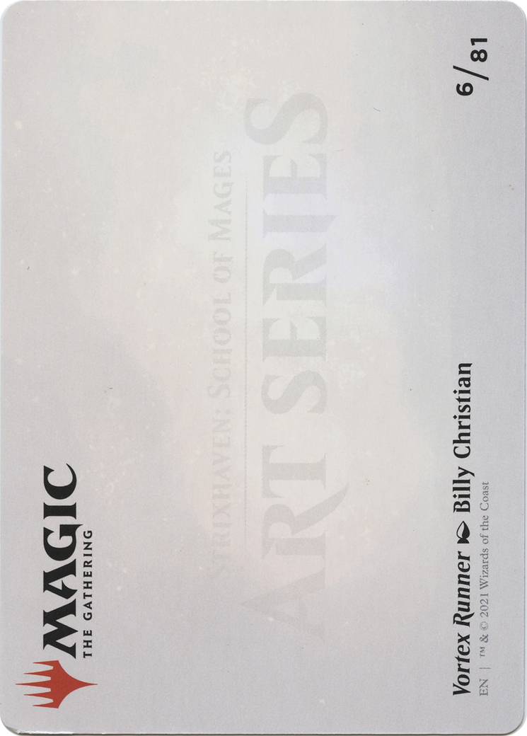 Image of Vortex Runner // Vortex Runner (ASTX-006) - Strixhaven Art Series (Borderless)