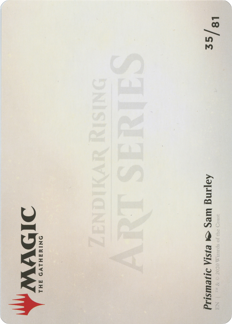 Image of Prismatic Vista // Prismatic Vista (AZNR-035) - Zendikar Rising Art Series (Borderless)