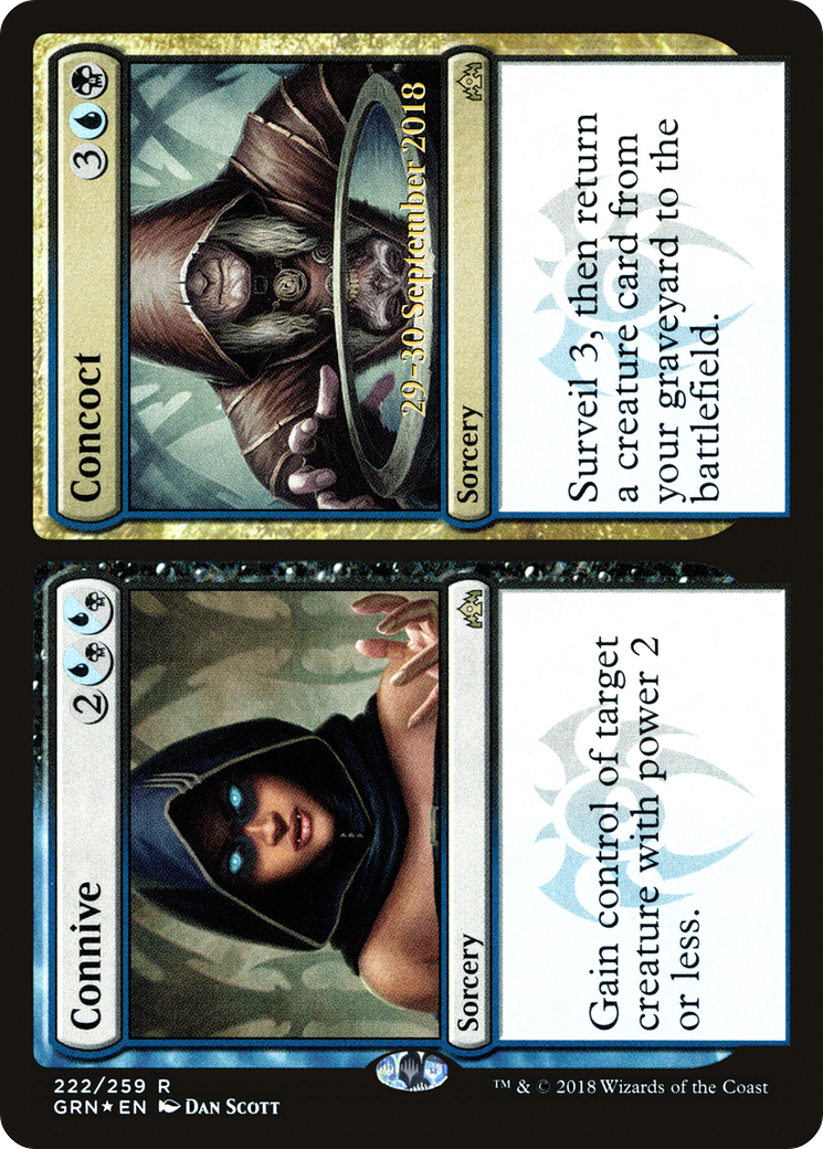 Image of Connive // Concoct (PRE-222) - Guilds of Ravnica Promos Foil